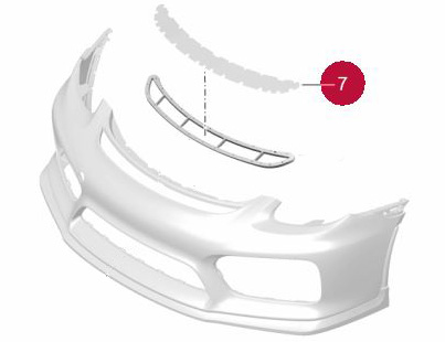PORSCHEマントルピース Upper Bumper Mesh Grille : Suncoast Porsche Parts & Accessories